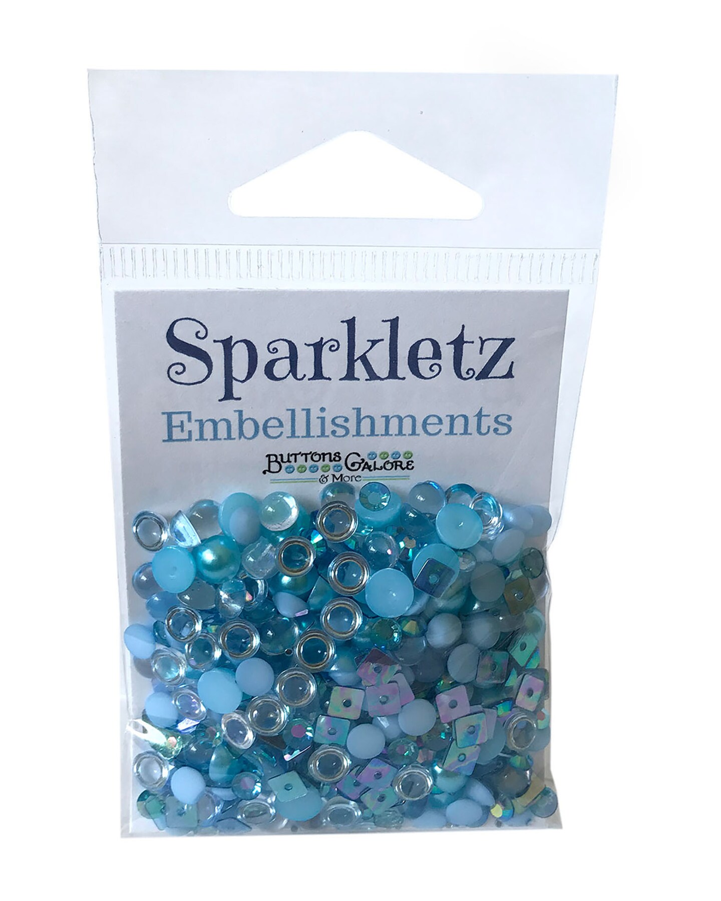 Buttons Galore Sparkletz DIY Craft Embellishments 30 Grams - 3 Packs of Ocean Waves