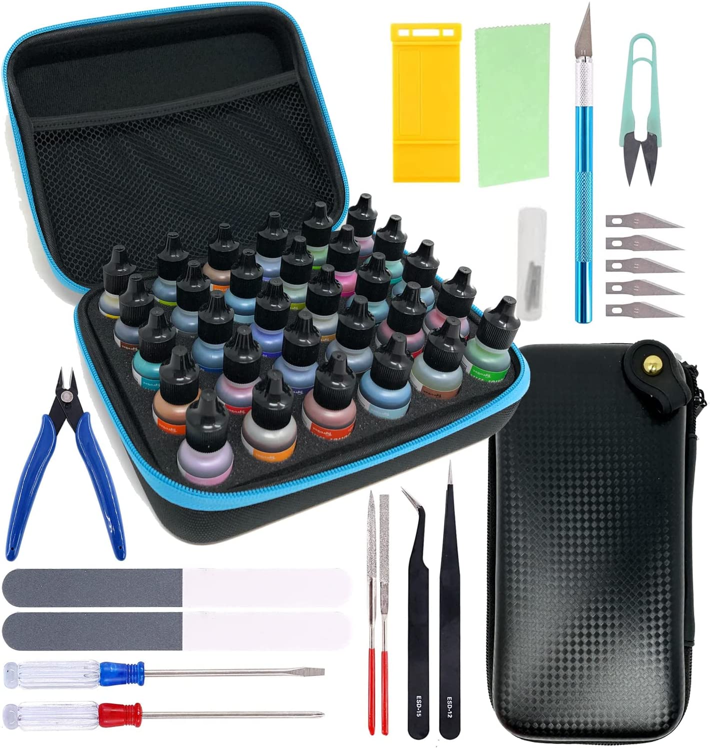 Pixiss Model Paint Storage Case and Pixiss Model Accessory Kit