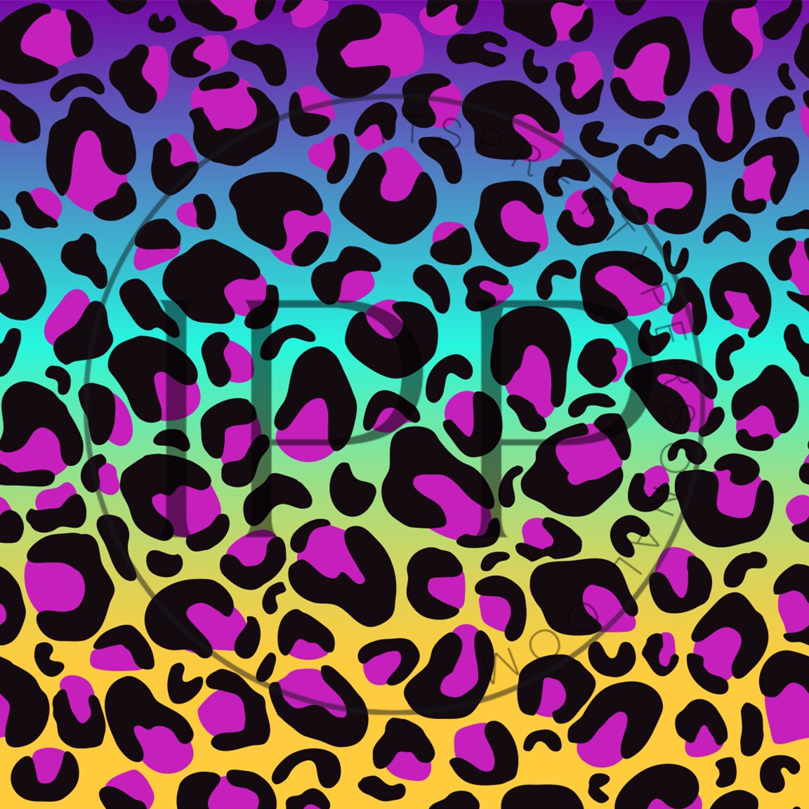 #291 CLEAR Wild Side 12x12 Pattern Vinyl