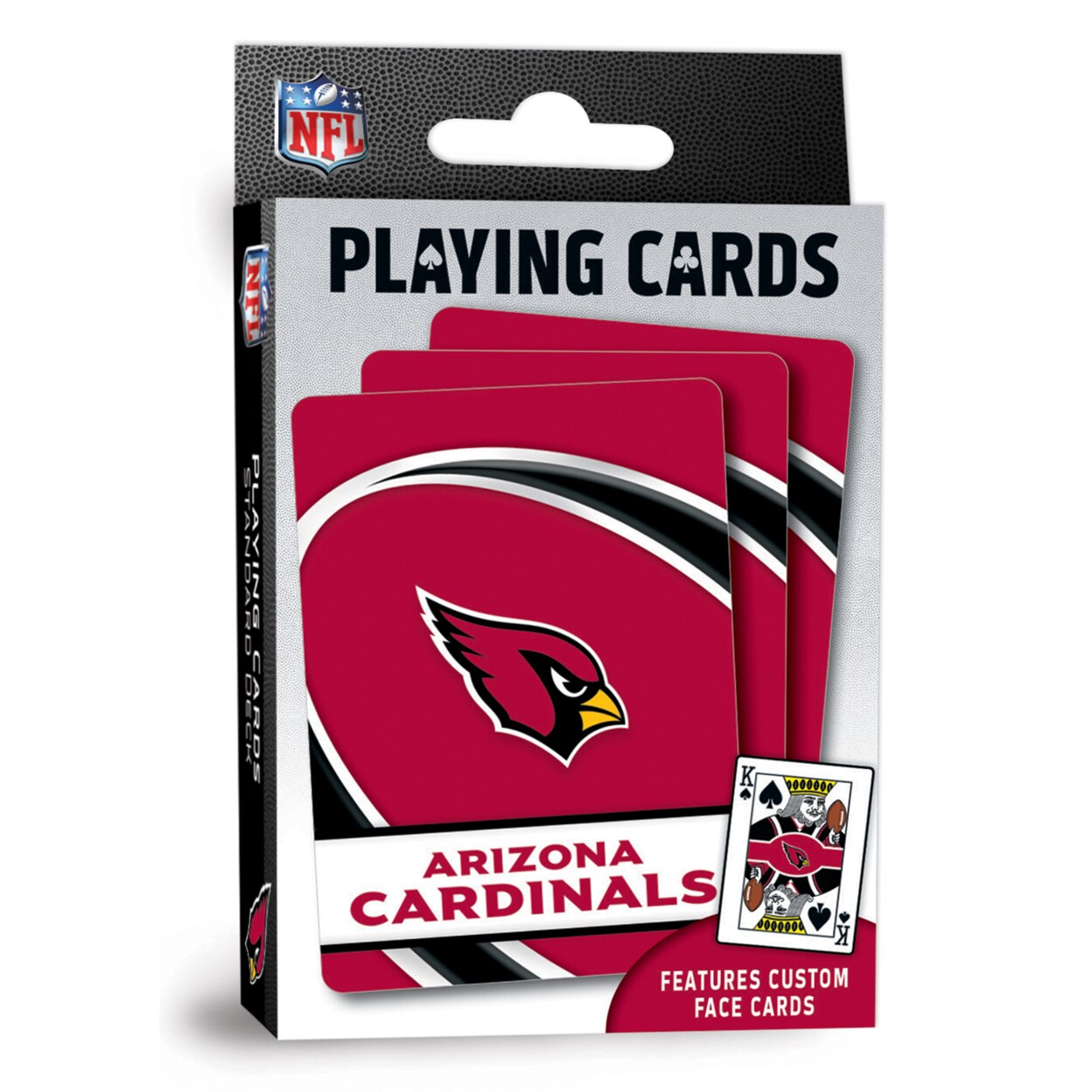 MasterPieces Officially Licensed NFL Arizona Cardinals Playing Cards - 54  Card Deck for Adults