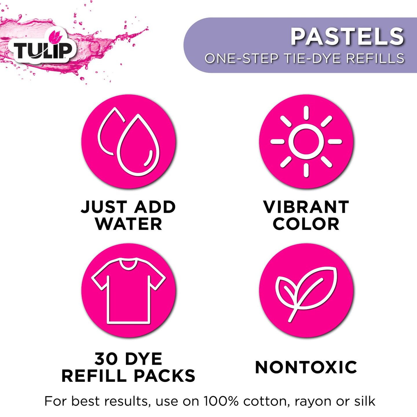 Tulip Tie-Dye Refills Pastels 30 Pack