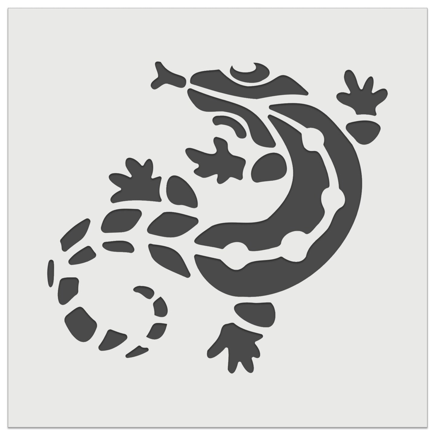 Southwestern Style Tribal Gecko Lizard Wall Cookie DIY Craft Reusable Stencil