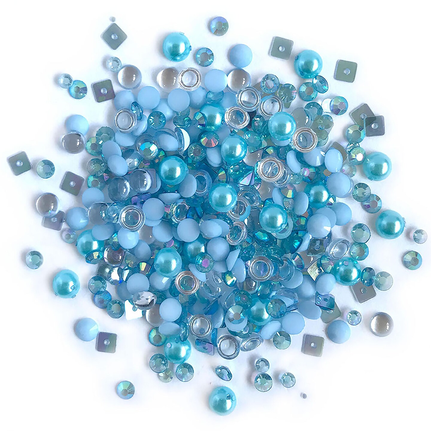 Buttons Galore Sparkletz DIY Craft Embellishments 30 Grams - 3 Packs of Ocean Waves