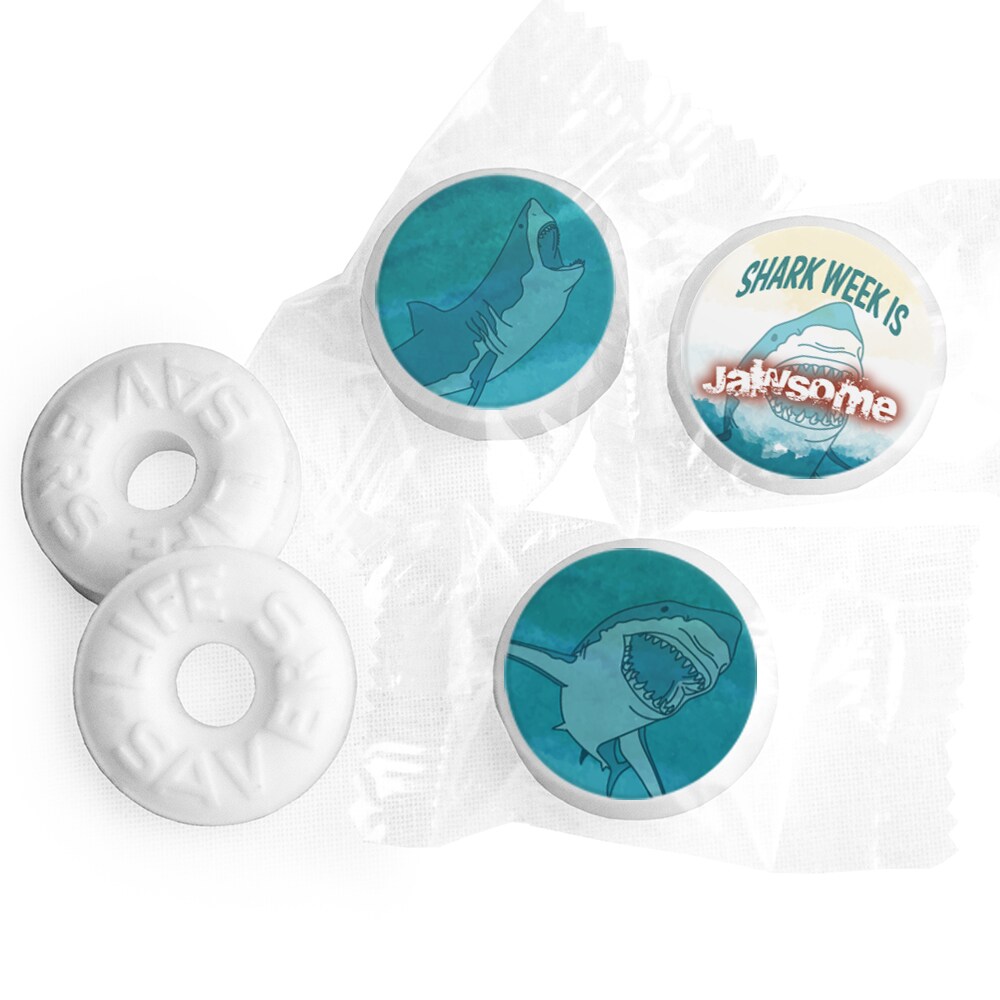 Shark Week Themed Mints Party Favors LifeSavers Mints (Approx. 300-335 mints) - Assembly Required - by Just Candy
