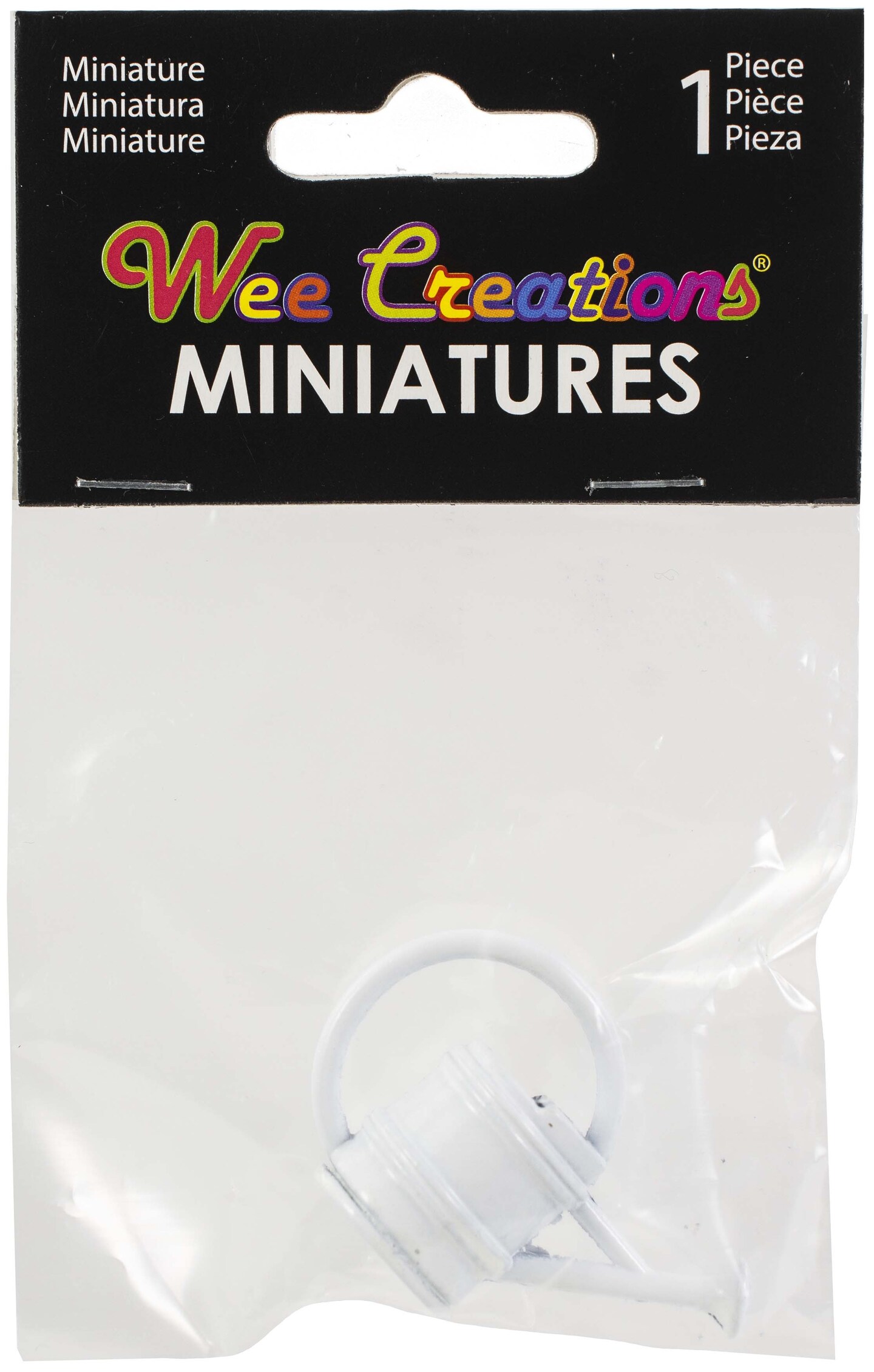 Wee Creations Miniatures White Watering Can 1&#x22;-