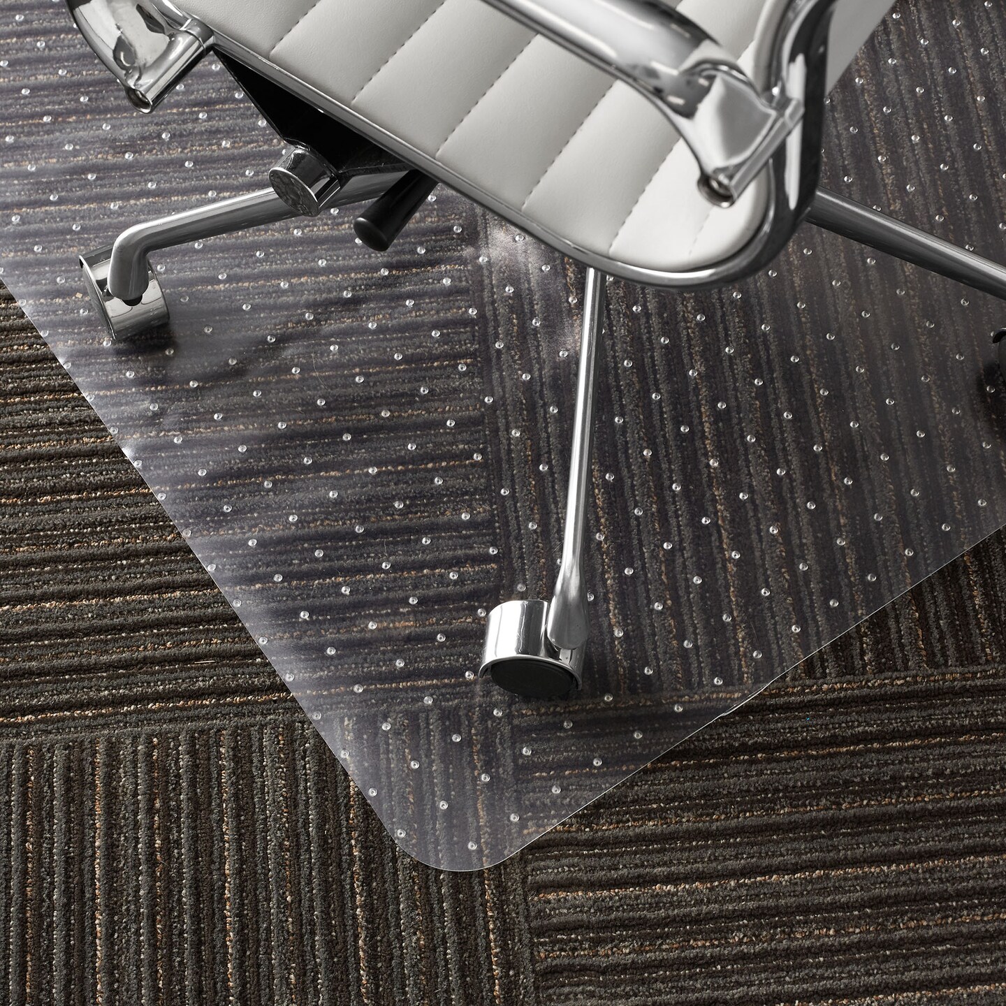 WorkOnIt Office Desk Chair Floor Mat, Clear