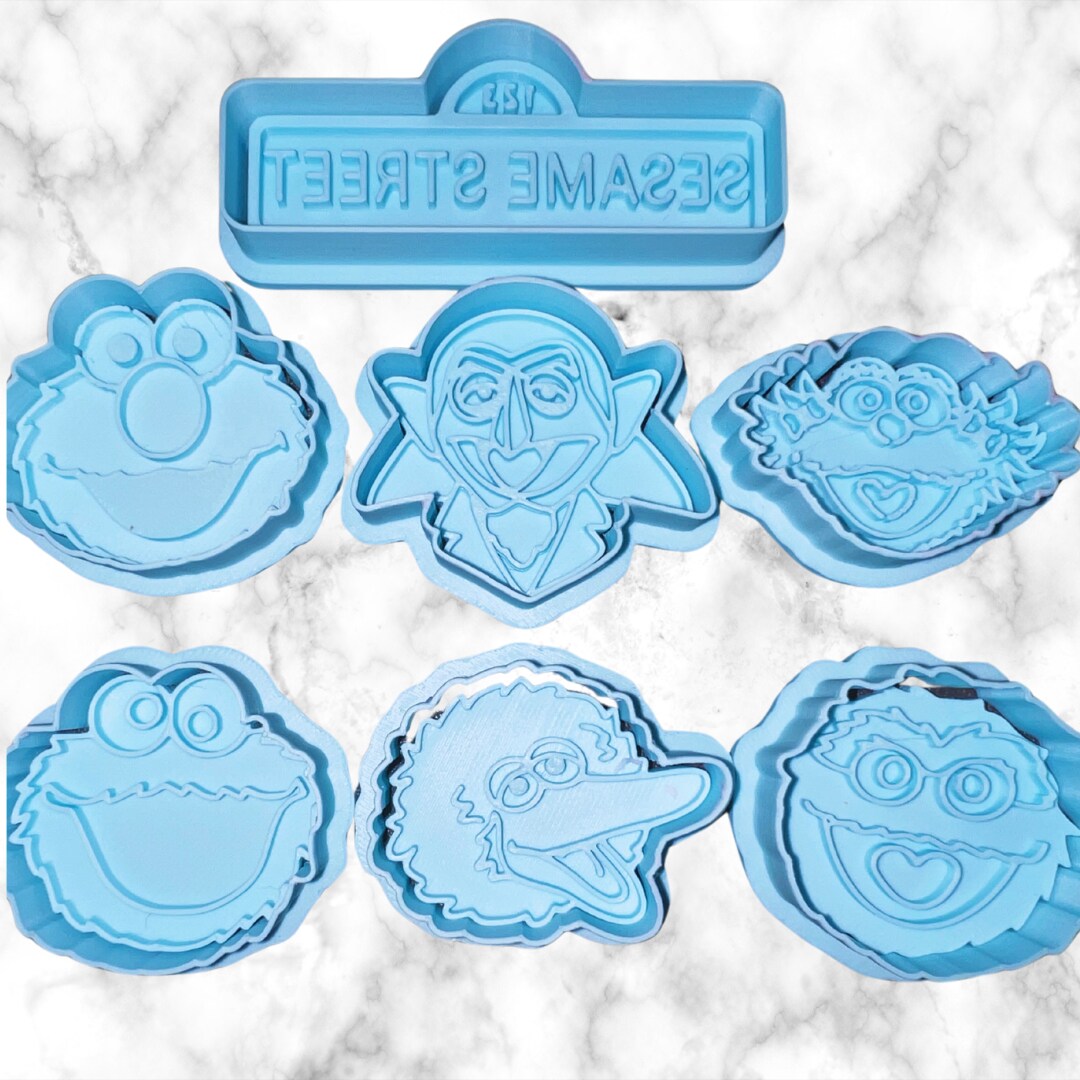 Street Monsters cookie cutter &#x26;stamps -cutter only 7 pc