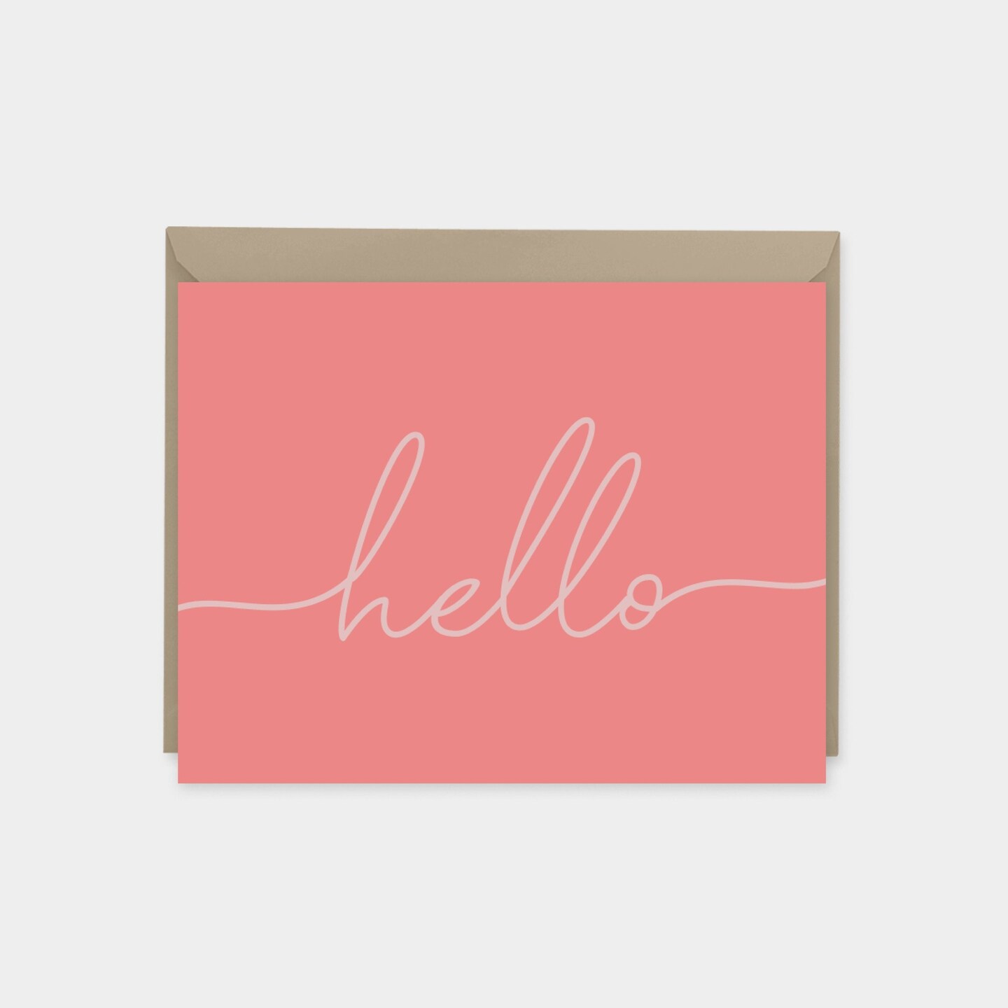 Hello Greeting Cards, Stylish Script