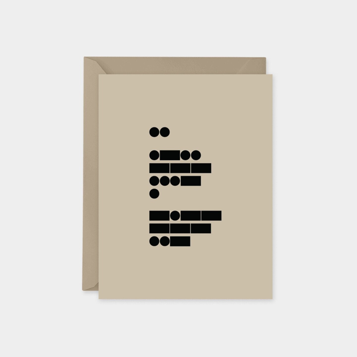 Morse code &#x22;I Love You&#x22; Card No. 4,
