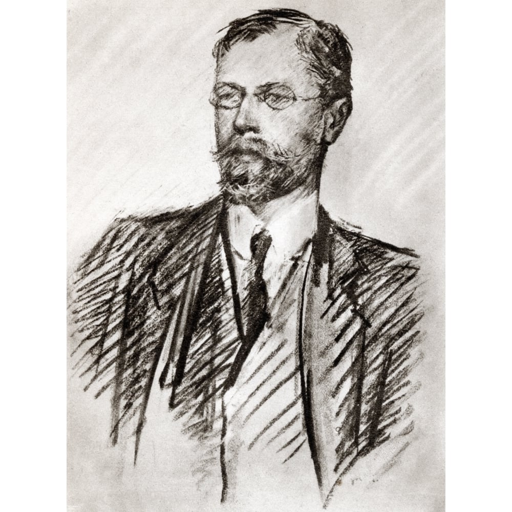 Posterazzi Axel Martin Fredrik Munthe 1857 To 1949 Swedish Physician And Psychiatrist Frontspiece After A Pastel By Countess Feo Gl