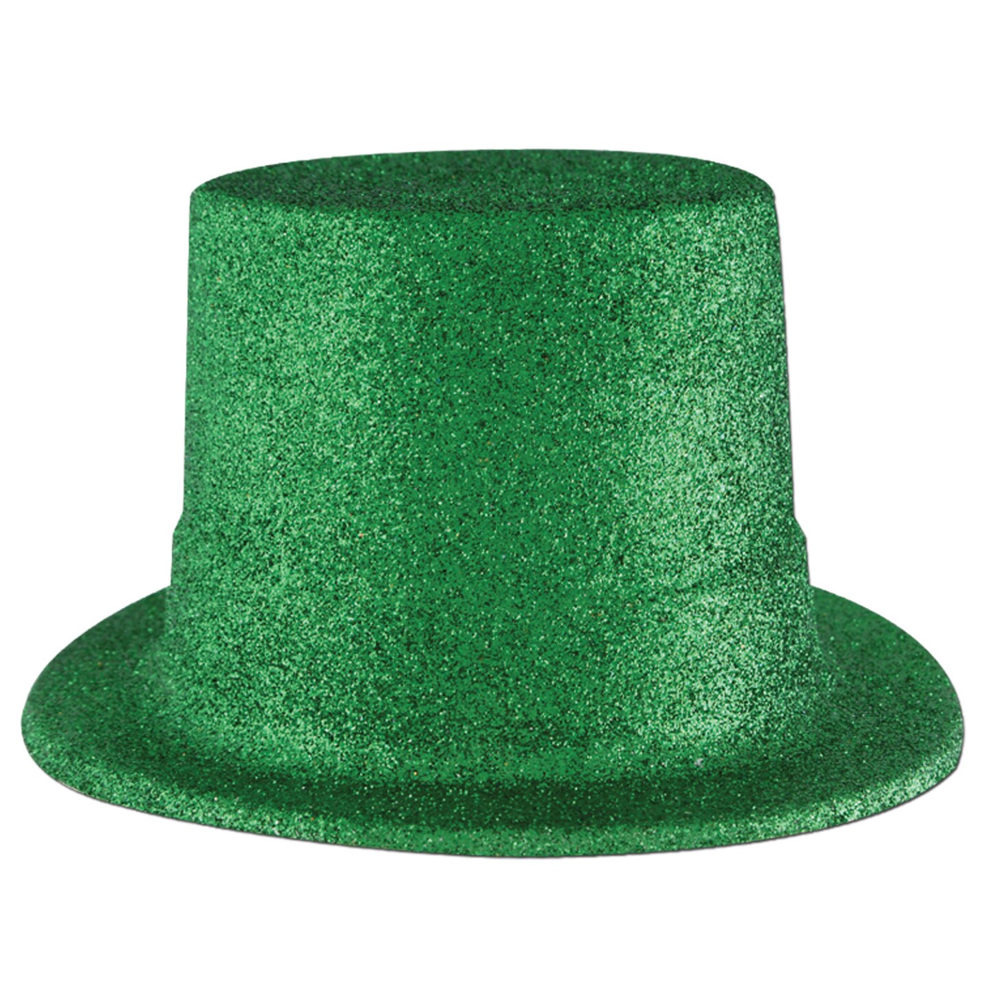 St. Patricks Theme - Green Glittered Top Hat - Pack of 24