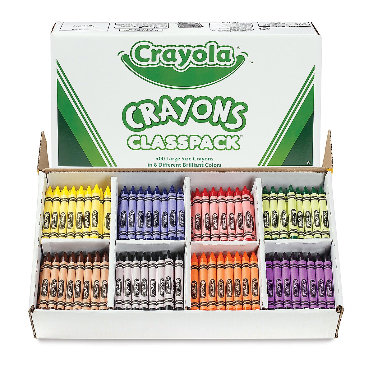 Crayola Large Crayons - Classpack of 400, 8 Colors