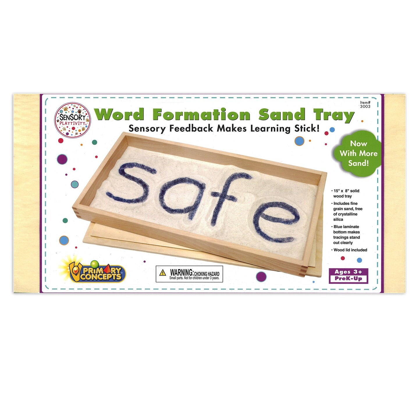 Word Formation Sand Tray, 15&#x22;W x 8&#x22;L, Pack of 4