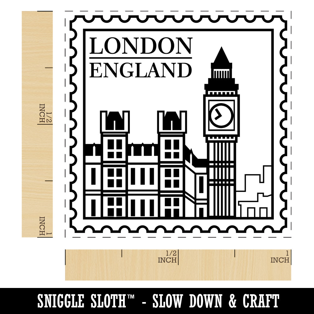 Big Ben London England Destination Travel Self-Inking Rubber Stamp Ink Stamper