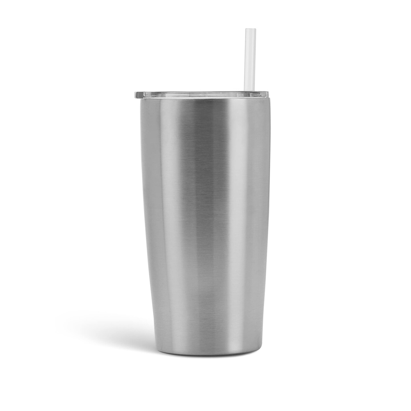 Makerflo 20 oz Curve Stainless Steel Tumbler Pack of 25 with Lid &#x26; Straw | Craft-Ready for DIY Gifts &#x26; Personalization (Epoxy, UV DTF, Vinyl, and Laser Engraving) - Not for DTF