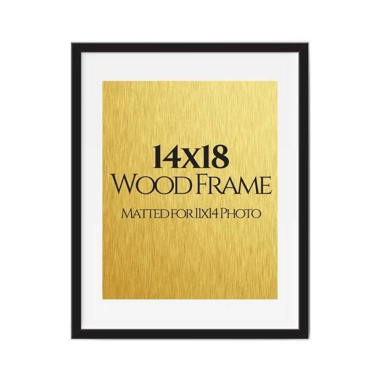 14x18 frame matted to 11x14 14x18 picture frame