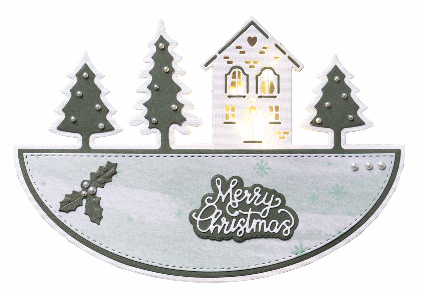 Studio Light SL Cutting Dies Christmas Rocking Card Shape Essentials 202x142x1mm 3 PC nr.256