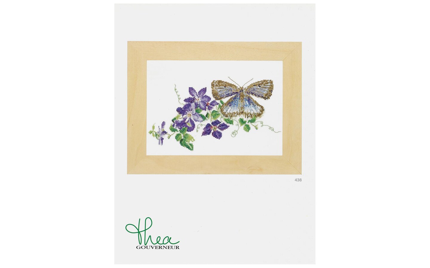 Thea Gouverneur Cross Stitch Kit 18ct Bttfl Clemat