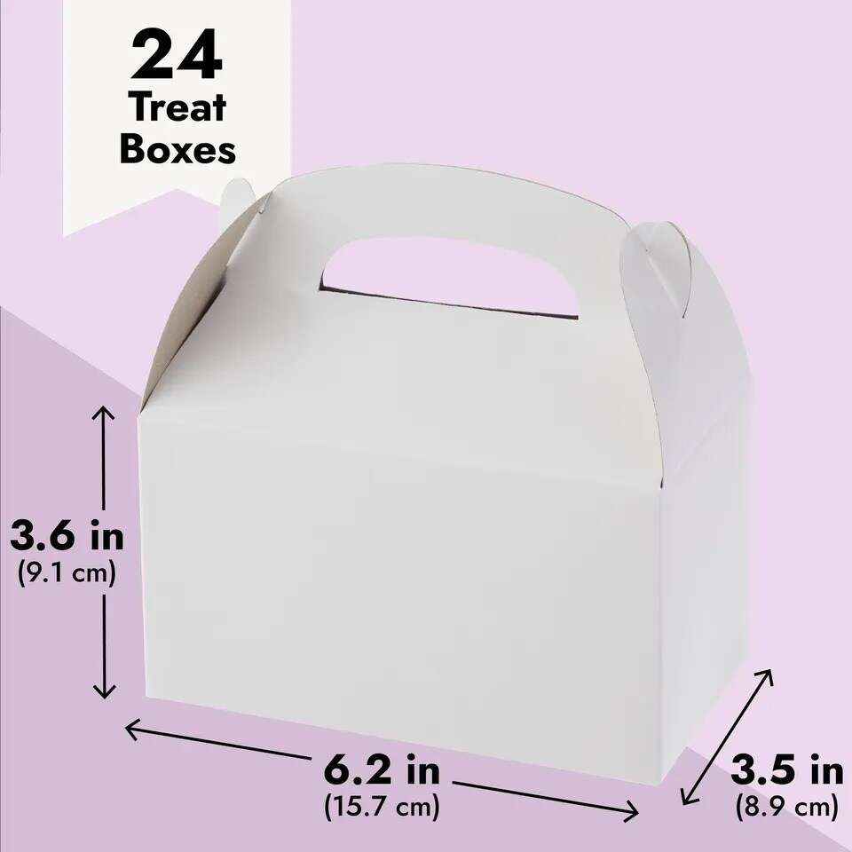 24-Pack Candy Gable Treat Boxes