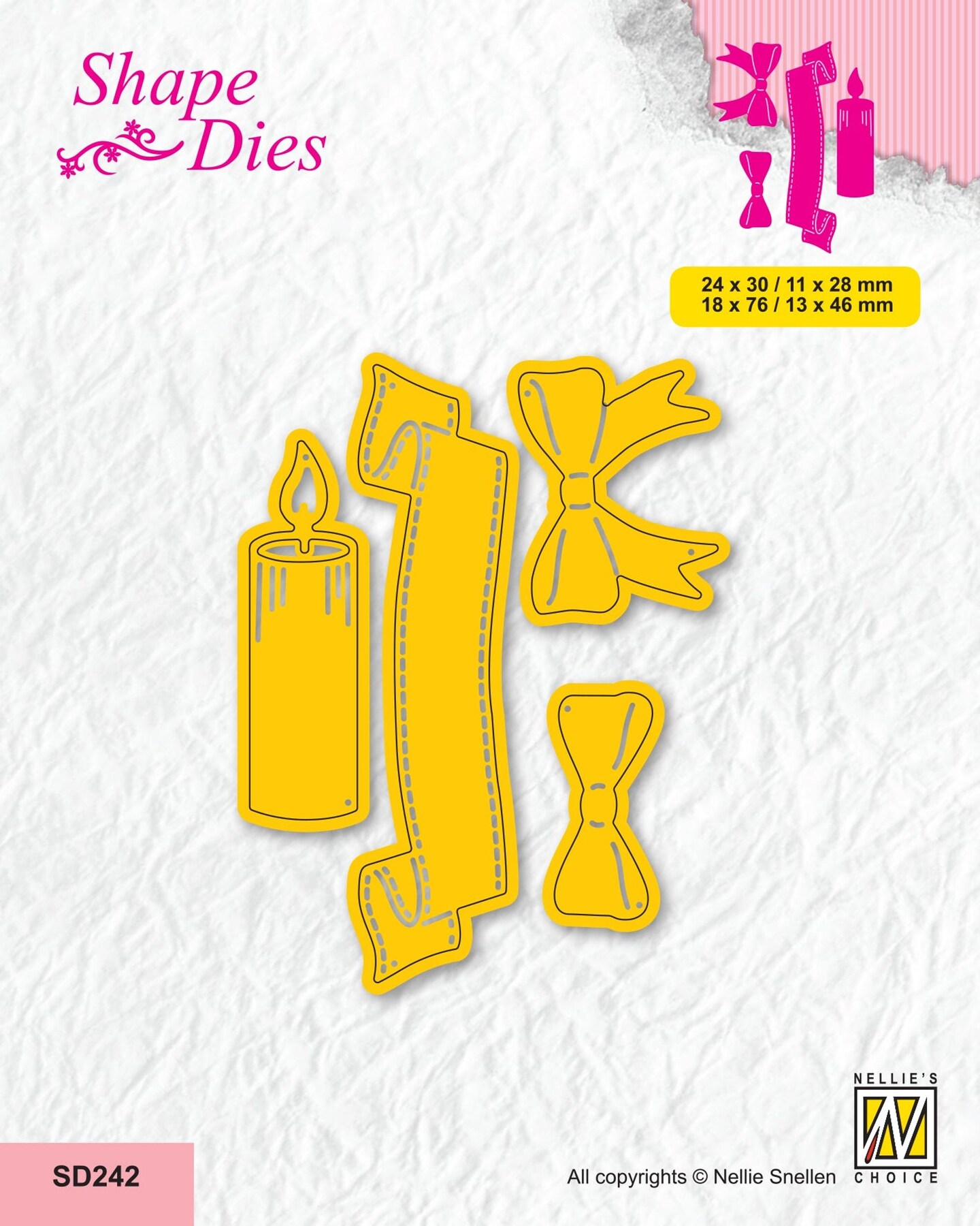 Nellie&#x27;s Choice  Shape Die - Christmas - Candles