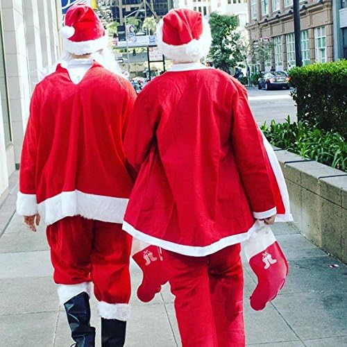 Party Flasks Santa Flask for Liquor, Wine, Drinks: Funny Gag Gifts for White Elephant Christmas Gifts Exchanges; Beverage Dispenser Holds 2.25 Liters for Holiday, Graduation, Office Parties - 4 Pack
