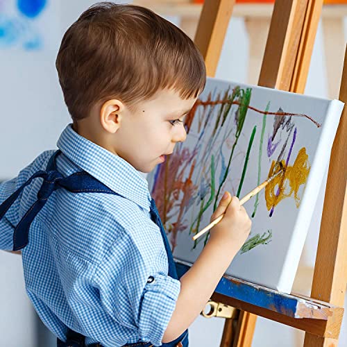 8 Pack Stretched White Blank Canvas - 11x14 Inch, Primed,100% Cotton,5/8 Inch Profile of Super Value Pack for Acrylics,Oils & Other Painting Media