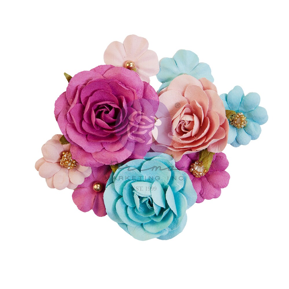 Postcards from Paradise Collection Flowers - Tropical Paradise - 9 pcs / mulberry paper Scrapbook Supplies Material For Craft Notebooksdecoupage Album Journals Planners Art Journaling Bullet