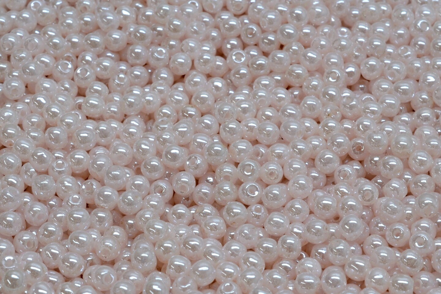 3mm Czech Round Druk Bead, Opal Pink Luster, 50 pieces | Michaels