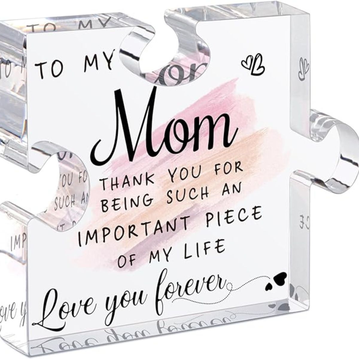 Glassy Puzzle Piece for Mother&#x27;s Day Gift