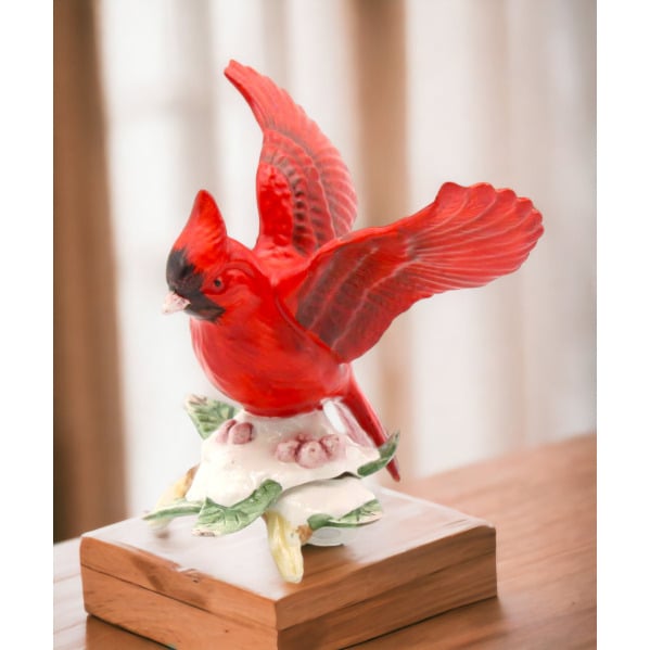kevinsgiftshoppe Ceramic Cardinal Bird Figurine, Home Dcor, Gift for Her, Gift for Mom, Kitchen Dcor, Birdwatcher Gift, Vintage Decor