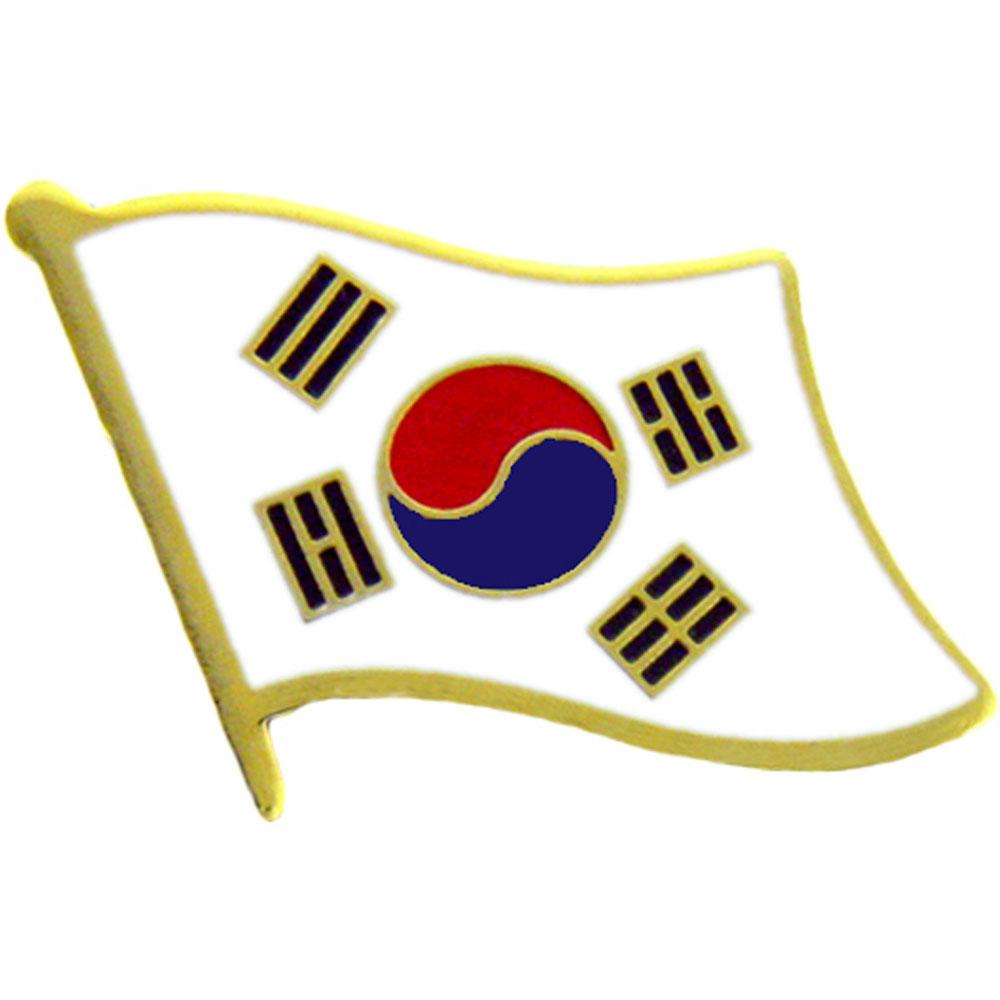 Korea Flag Pin 1&#x22;