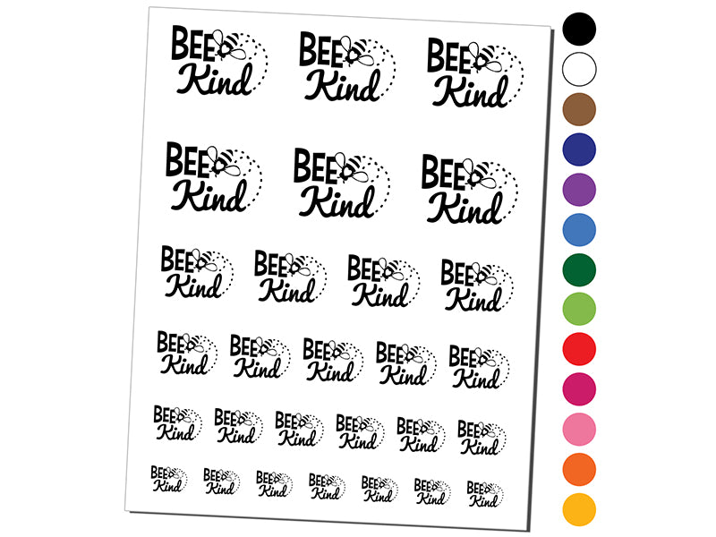 Bee Kind Honey Insect Temporary Tattoo Water Resistant Fake Body Art Set Collection