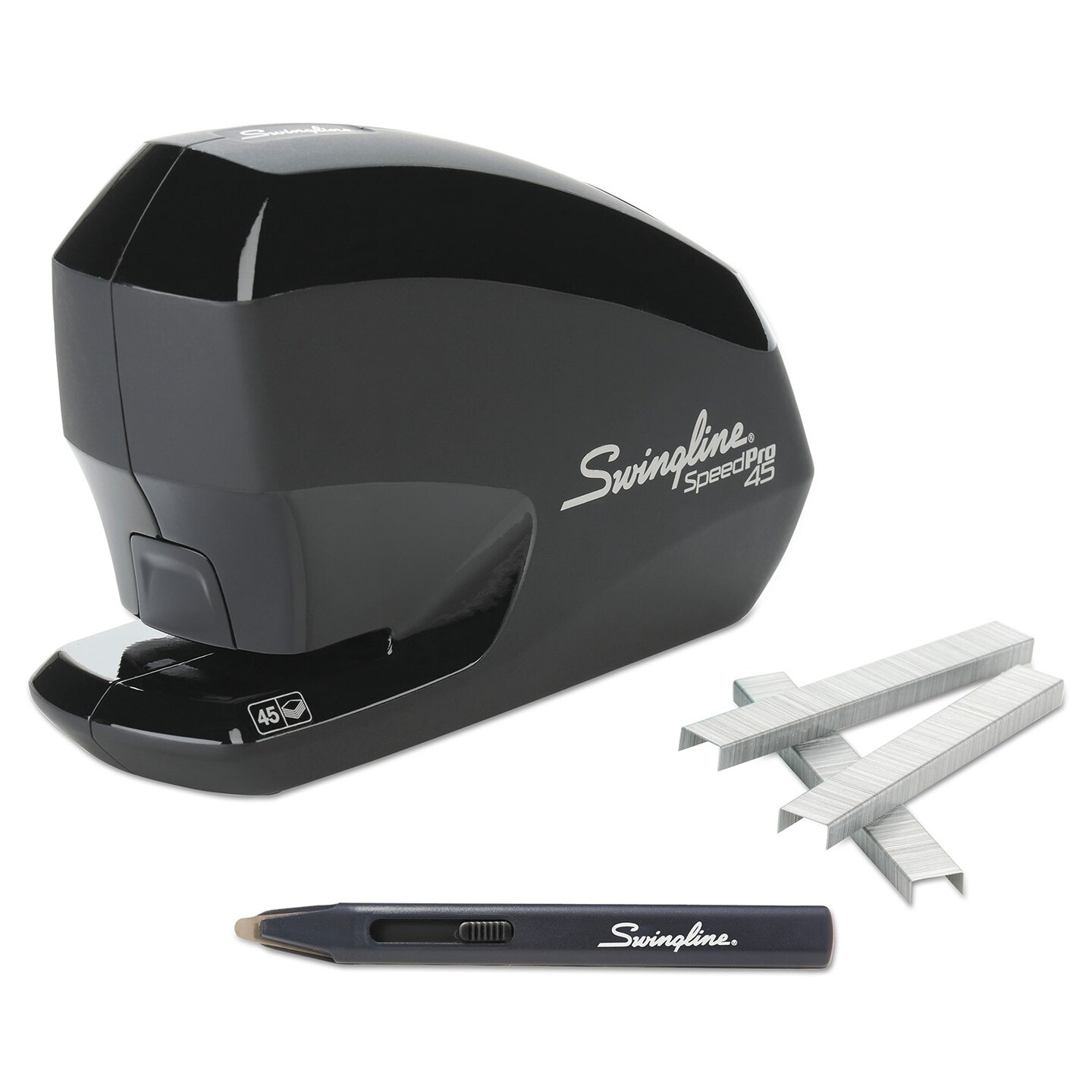 Swingline Speed Pro 45 Electric Staplers Value Pack 45-Sheet Capacity Black