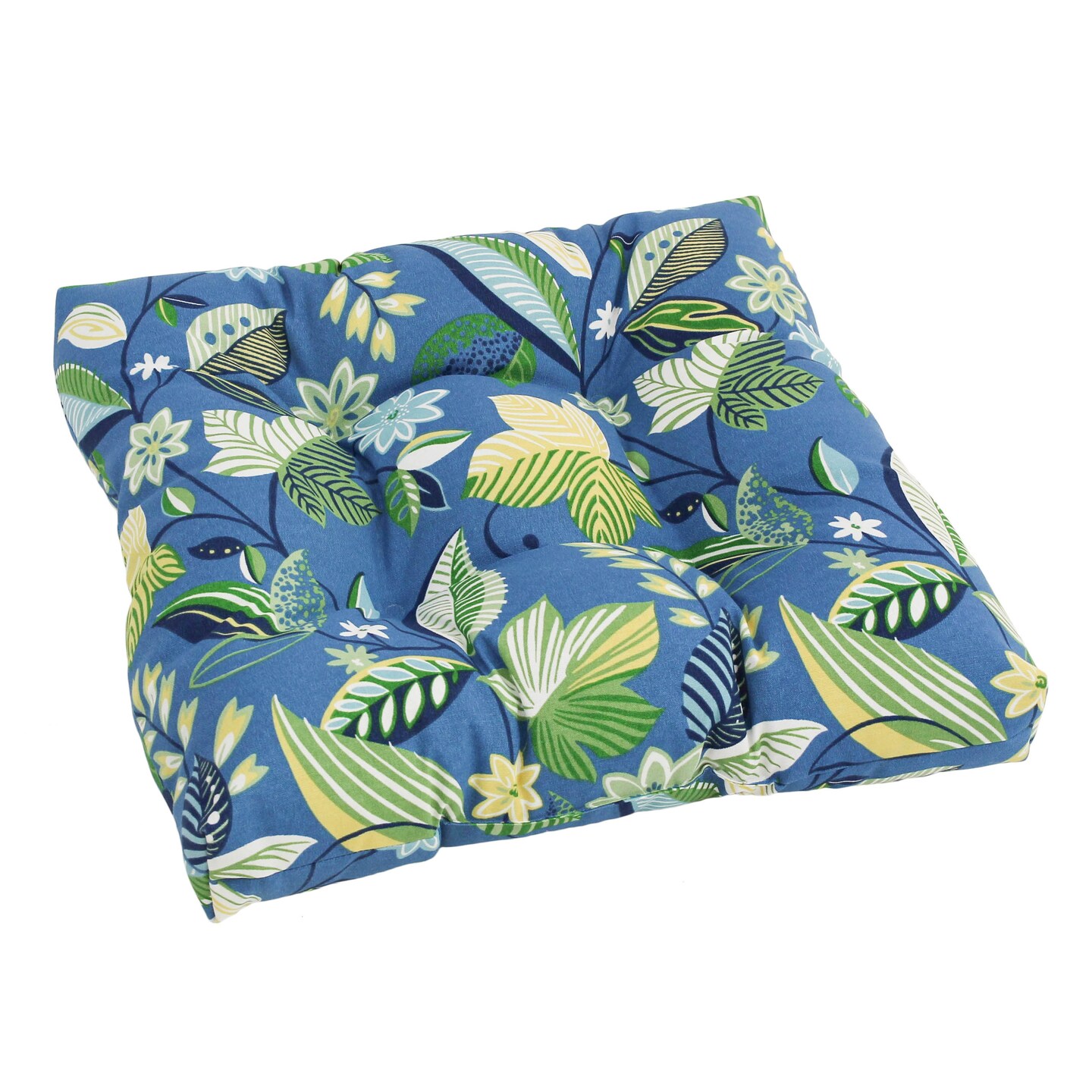 19-inch Squared Spun Polyester Tufted Dining Chair Cushion - Skyworks Caribbean