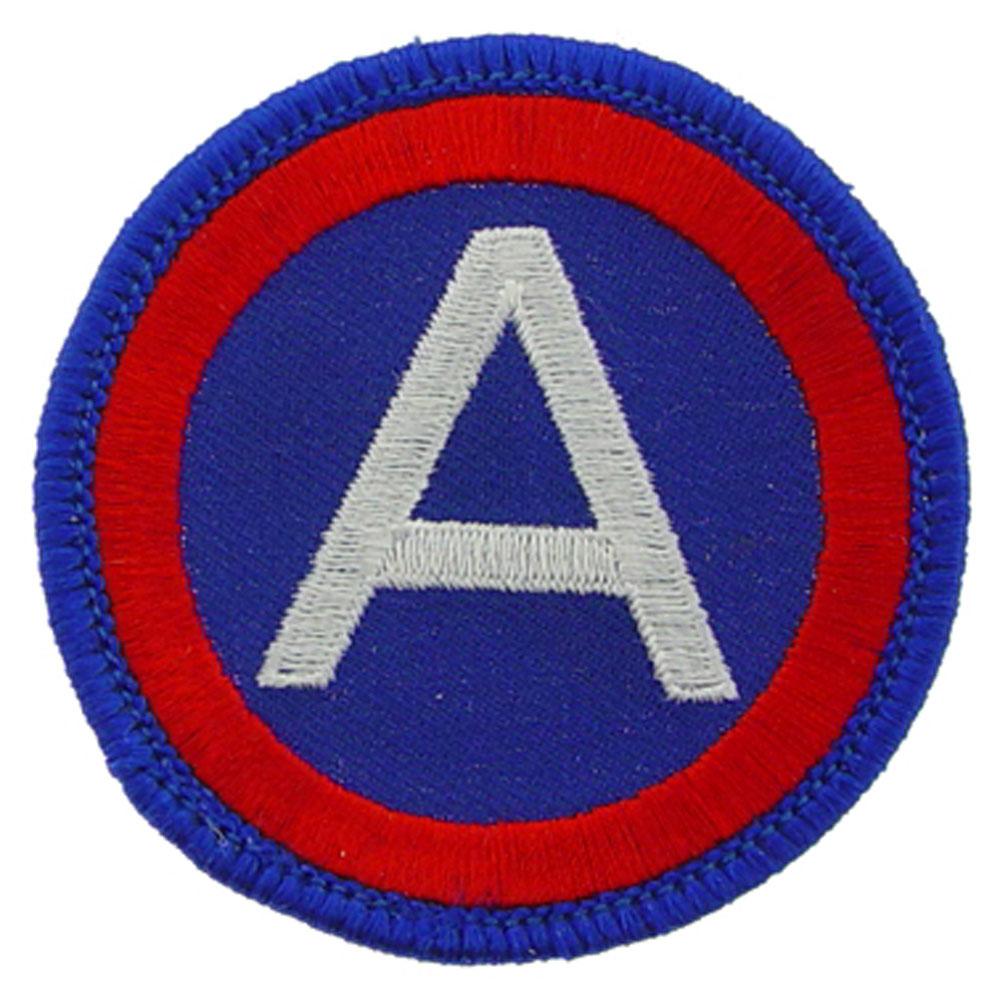 U.S. Army 3rd Army Patch Blue &#x26; Red 3&#x22;