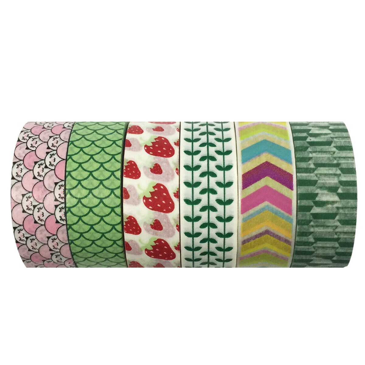 Wrapables Washi Masking Tape Collection, Premium Value Pack, VPK104