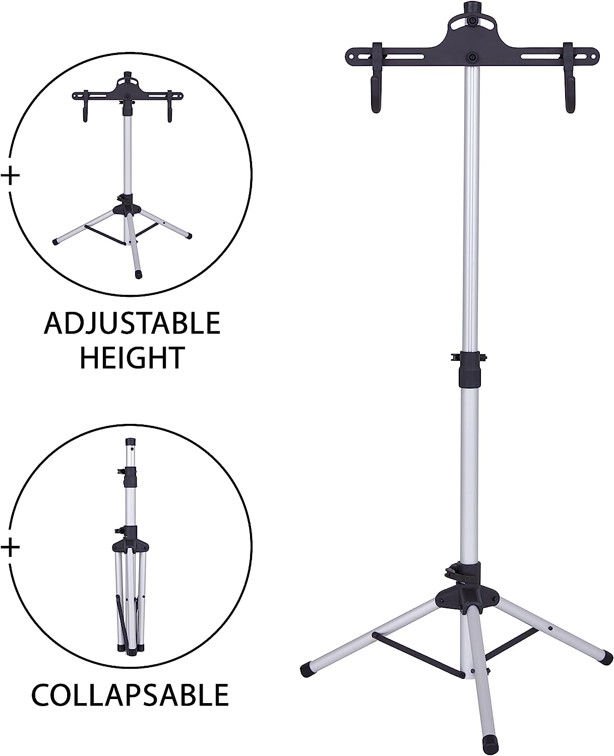 RaxGo Freestanding &#x26; Foldable Design, Adjustable Bike Storage Rack