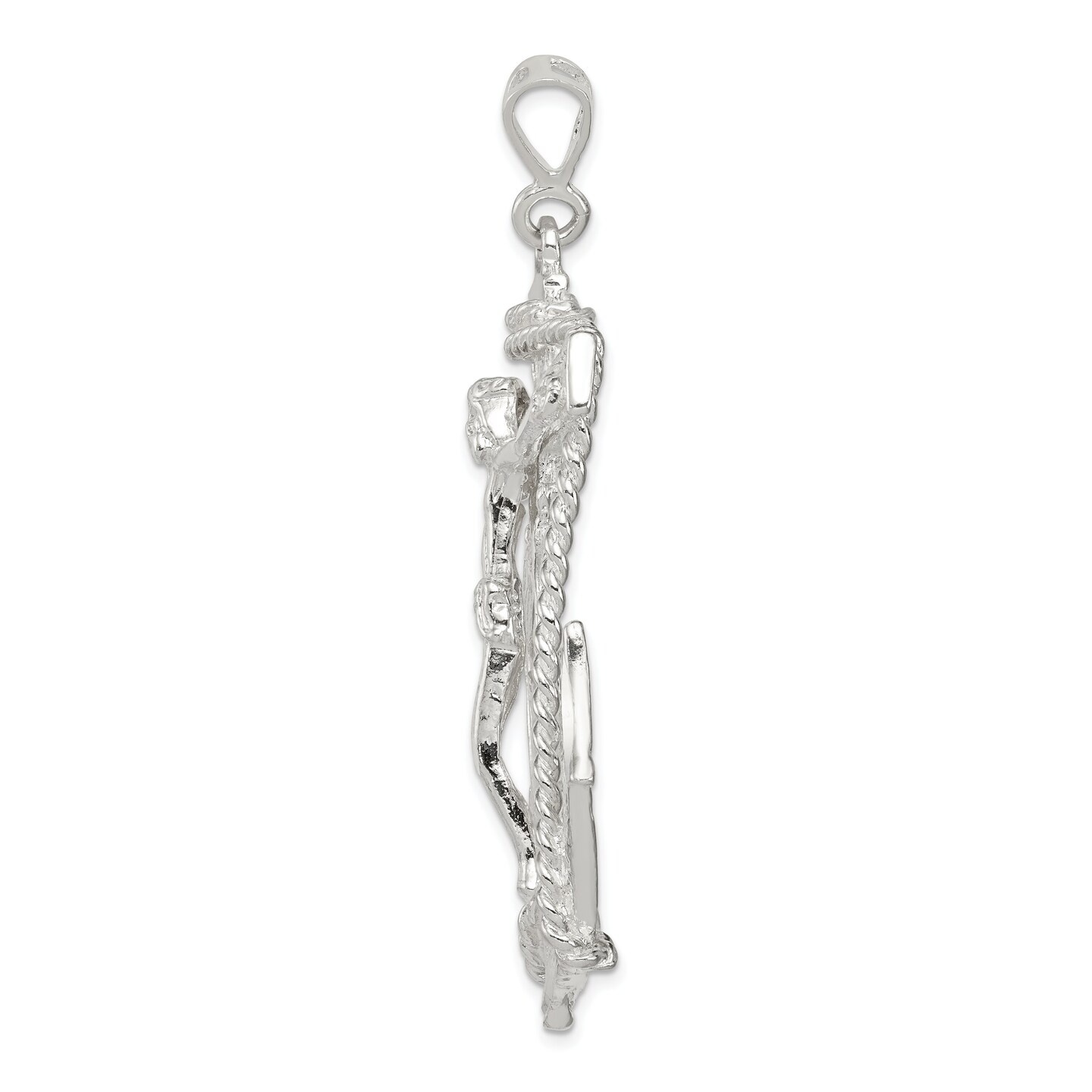 Sterling Silver Mariners Cross Pendant Charm Jewelry 66mm x 46mm