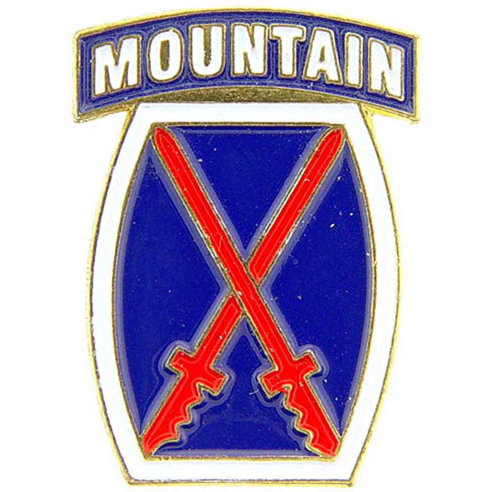 U.S. Army 10th Mountain Division Pin 1&#x22;