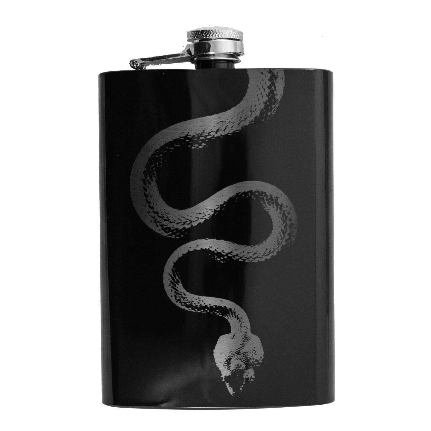 8oz Snake Black Flask 8oz Snake Black Flask