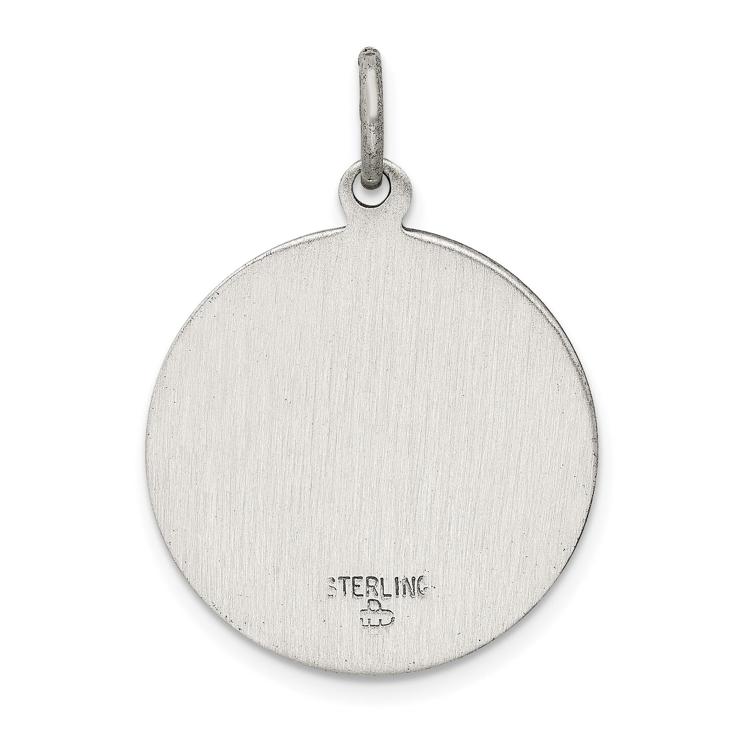 Sterling Silver Saint Gerard Round Medal
