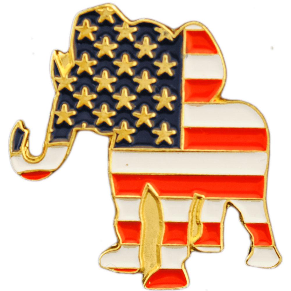 Buy in Bulk Republican Elephant Pin 1" Michaels