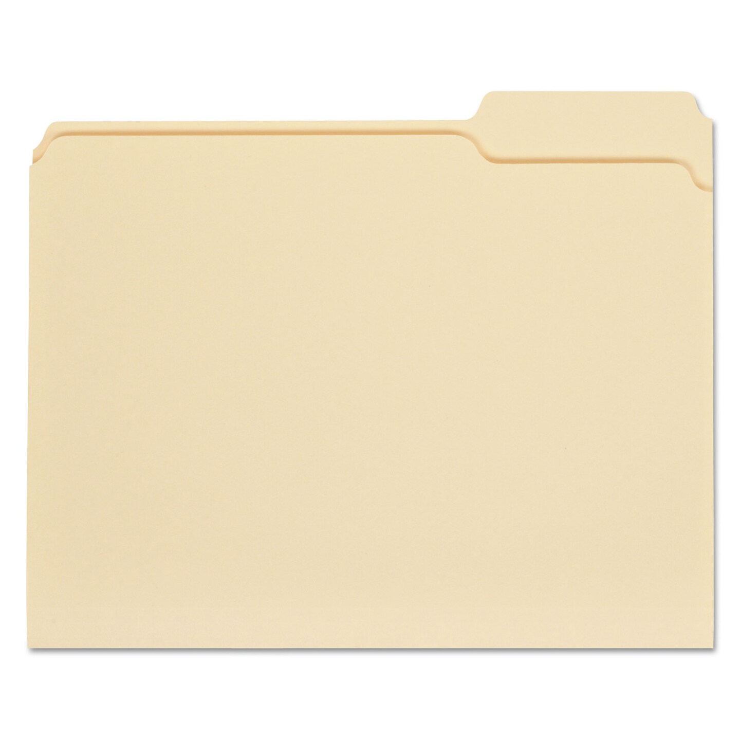 Universal Top Tab Manila File Folders 1/3-Cut Tabs Right Position Letter Size 11 pt. Manila 100/Box