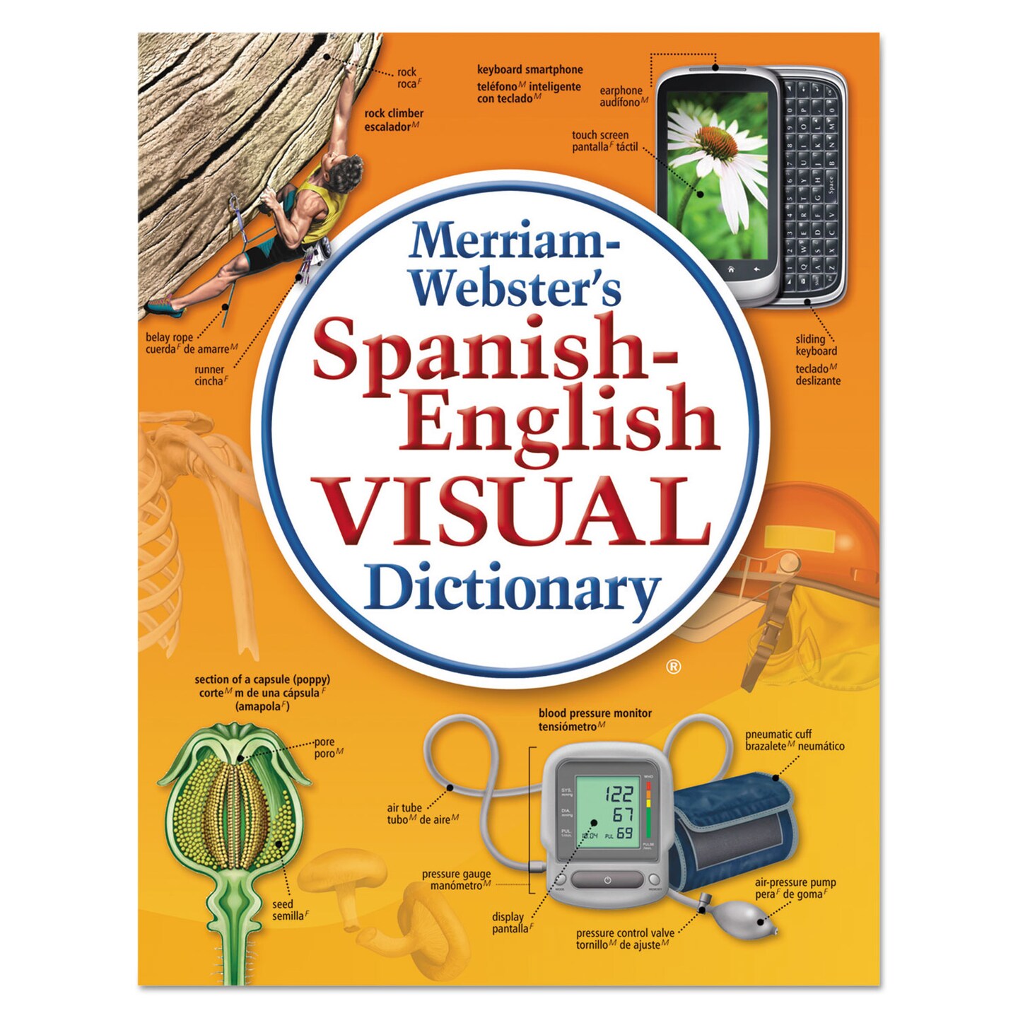 Merriam-Webster Spanish-English Visual Dictionary Paperback 1152 Pages