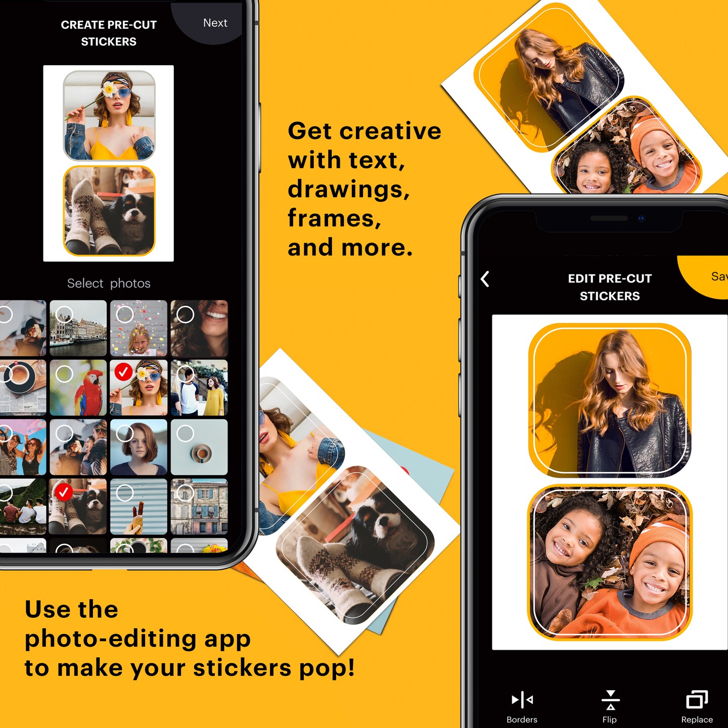 Kodak 2x3” Zink Pre-Cut Sticker Photo Paper (30 Sheets) for the Kodak 2x3” Instant Printers (Except Printomatic)