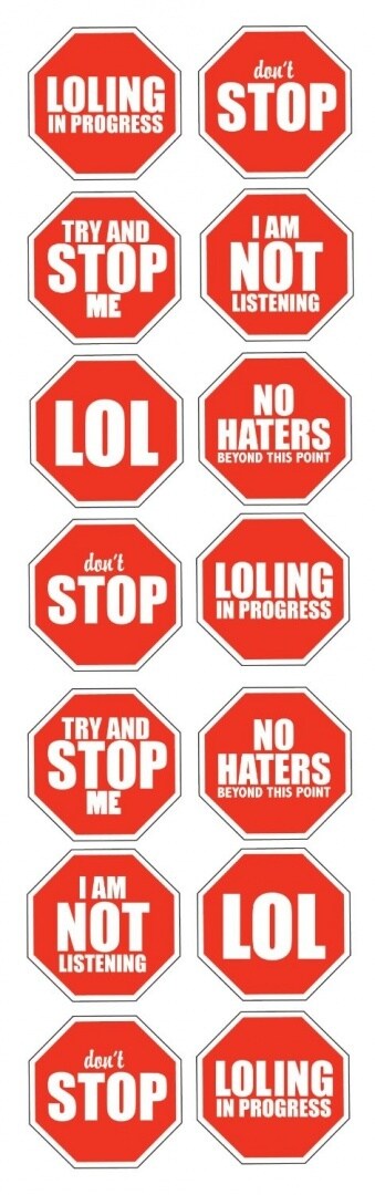 Sticko STOP Label Stickers