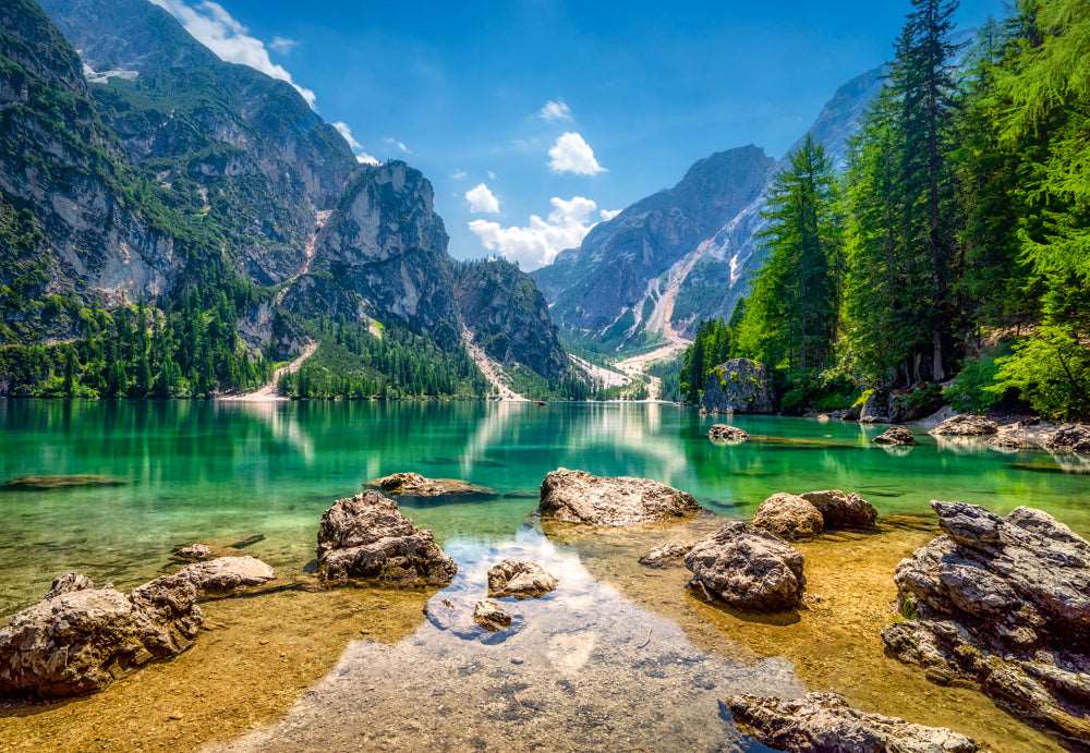 1000 Piece Jigsaw Puzzle, Heaven&#x27;s Lake, Pragser Wildsee in the Dolomites, Italy, Adult Puzzle, Castorland C-103416-2