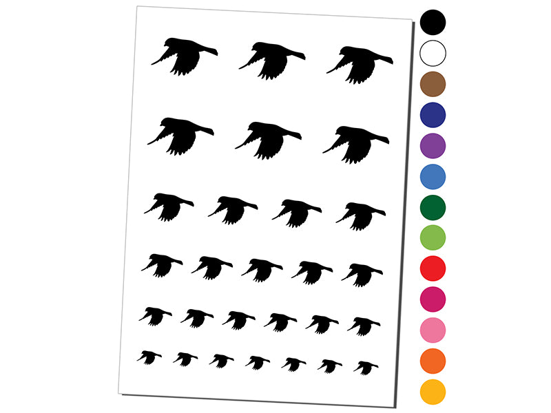 Finch Flying Bird Temporary Tattoo Water Resistant Fake Body Art Set Collection
