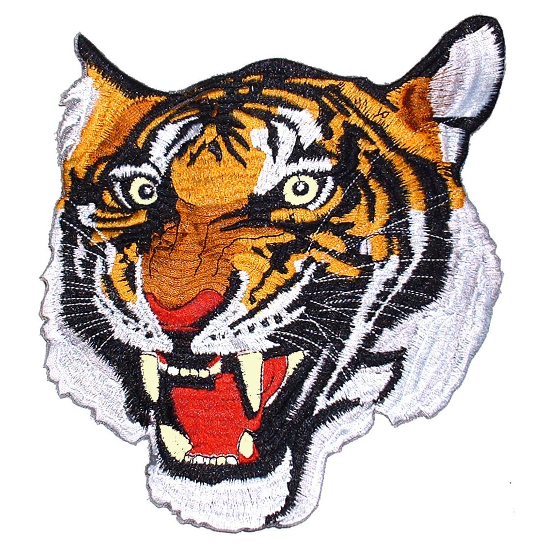 Tiger Head Patch 9&#x22;