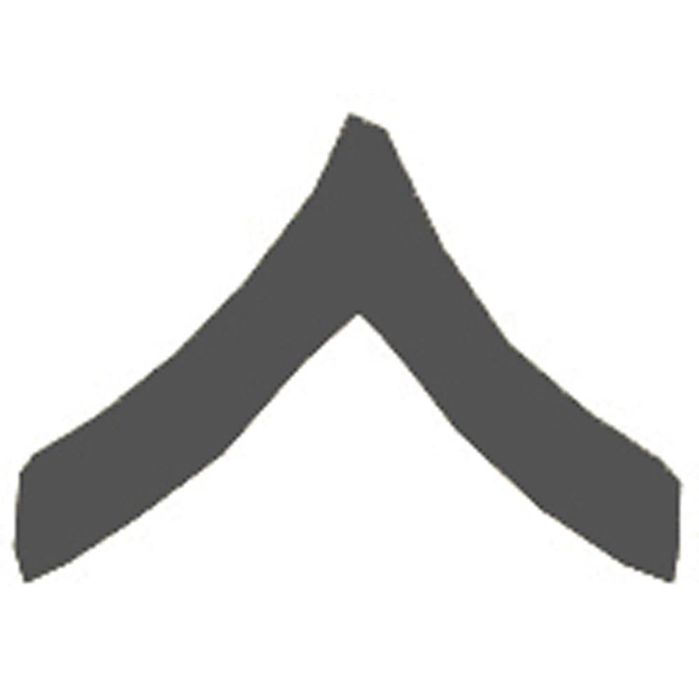 U.S.M.C. Private First Class Rank Insignia Black Pin